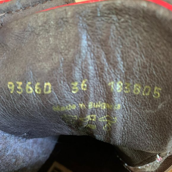 Josef Seibel Red leather patent boots - Picture 4 of 7